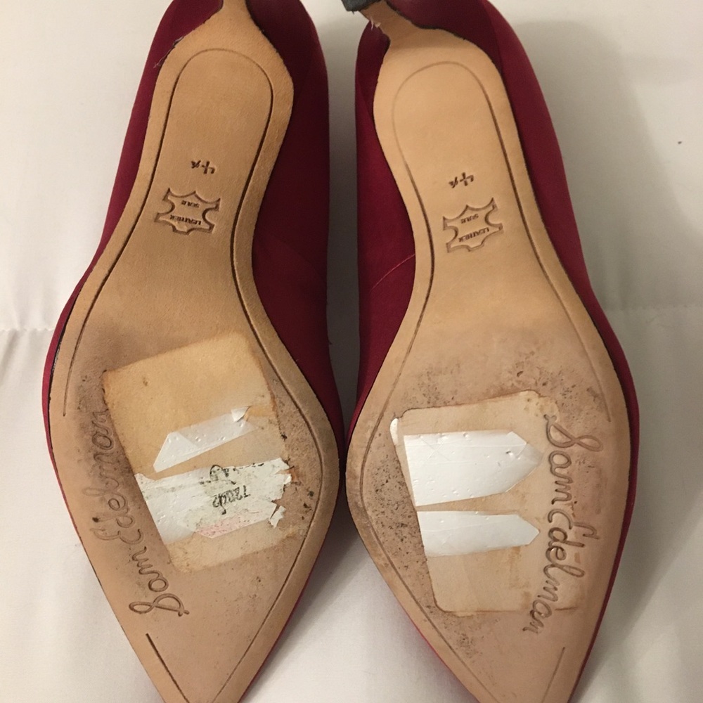 Sam Edelman Red Pointed-Toe Fringe Pump - Picture 6 of 6